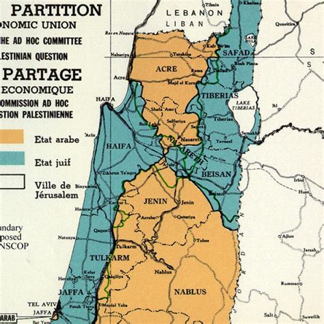 Israel Palestine Violence 70 Year Old Un Partition Map At Heart Of