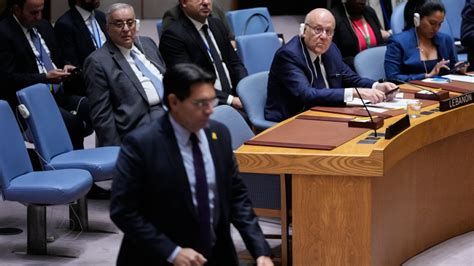 Israel Spreading Terror Lebanon S Pm Tells Un Security Council