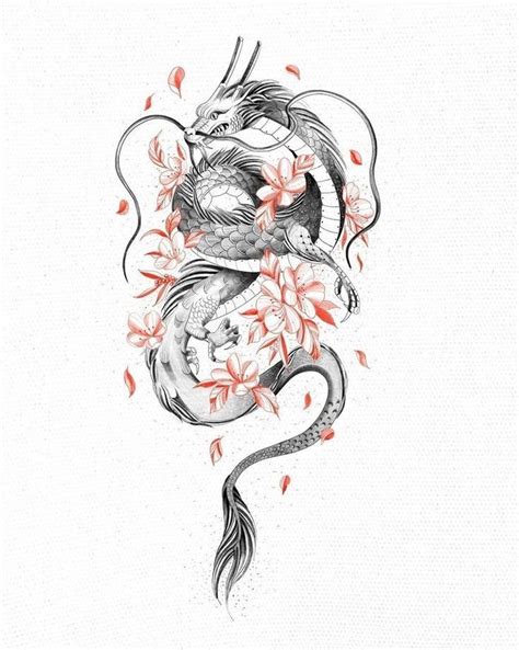 Itsumi Tattoos Drachen Drachentattoos Oberarm Tattoo Frauen Blumen