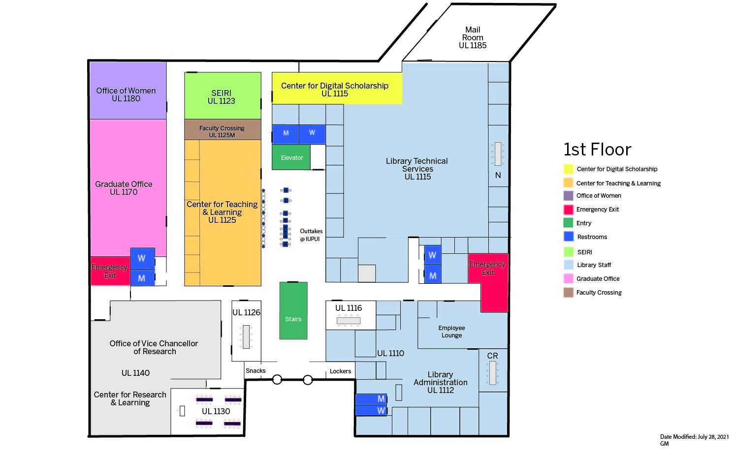 Iupui University Library Ul Downtown Indianapolis 755 W Michigan St