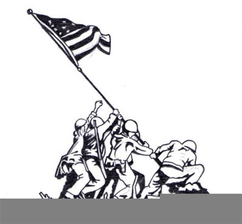 Iwo Jima Flag Raising Clipart 10 Free Cliparts Download Images On