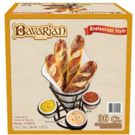 J J Snack Foods Pretzels Bavarian Bakery Soft Pretzel Sticks Us Foods Chef Store