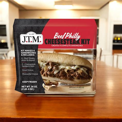 J T M Beef Philly Cheesesteak Kit