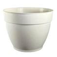 Jacinto Recycled Planter 12 Inch Opening Diameter Cream Color By Deroma Usa