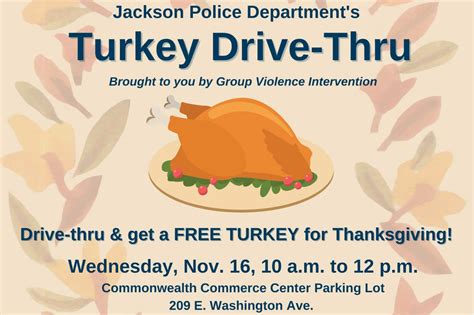 Jackson Police Giving Free Turkeys To Families For Thanksgiving Mlive Com Jackson Police Giving Free Turkeys To Families For Thanksgiving Mlive Com