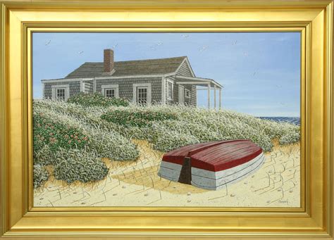 James Cromartie Acrylic On Canvas Amp Quot Red Dory Amp Quot James Cromartie Acrylic