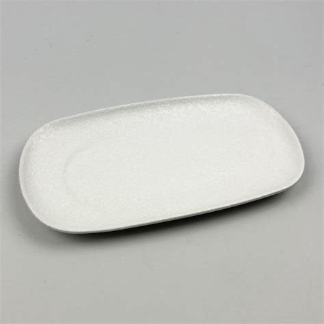 Japanese Style Matte White Large Rectangle Plate Sushi Or Burger