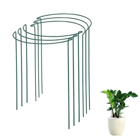 Jardin Half Round Plant Supports Set Of 2 Garden Supplies Diy