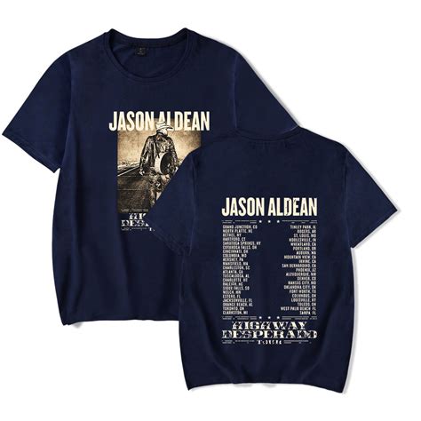 Jason Aldean Merch Tough Crowd T Shirt Tee Cosplay Men Women Summer Sweatshirt Short Tshirt Highway Desperado Walmart Com