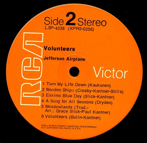 Jefferson Airplane Volunteers Label 2 Nae Don Sanford Photography Jefferson Airplane Volunteers Label 2 Nae Don Sanford Photography