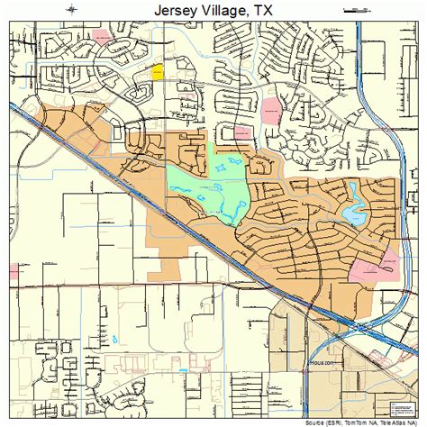 Jersey Village Texas Street Map 4837612