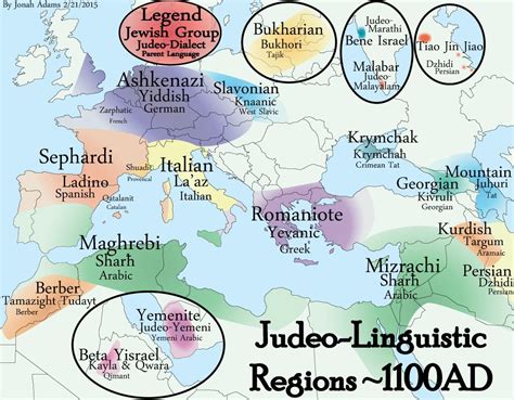Jewish Languages R Mapporn