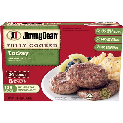 Jimmy Dean Turkey Sausage Patties 24 Ct Bj Amp 39 S Wholesale Club Jimmy Dean Turkey Sausage Patties 24 Ct Bj Amp 39 S Wholesale Club