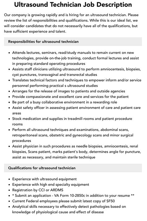 Unlock Your Future as a Top Ultrasound Tech: Winning Job Application Tips