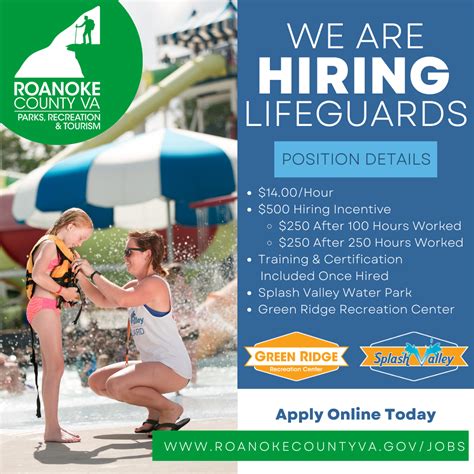 Jobs Roanoke County Parks Rec Tourism Va