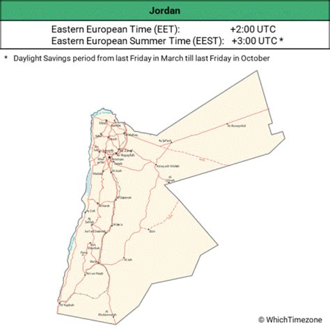 Jordan Time Zone Jordan Current Time