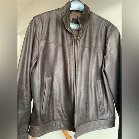 Jos Bank Brown Leather Jacket Worn A Handful Of Time Gem Jos Bank Brown Leather Jacket Worn A Handful Of Time Gem