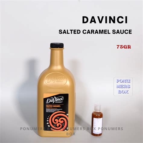 Jual Davinci Salted Caramel Sauce Repack Fliptop 75 Gram Shopee
