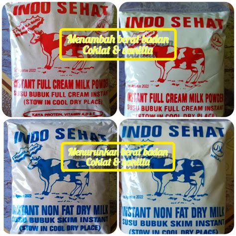 Jual Susu Indo Sehat Full Cream Amp Non Fat Dry Milk Shopee Indonesia