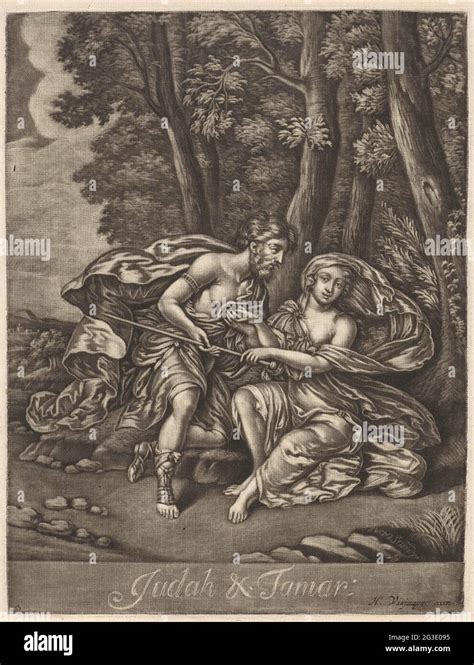 Judah And Tamar On A Road In A Forest Landscape The Veiled Tamar