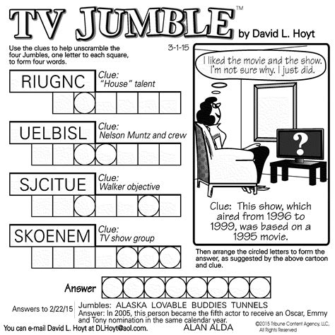 Jumble Puzzle Today