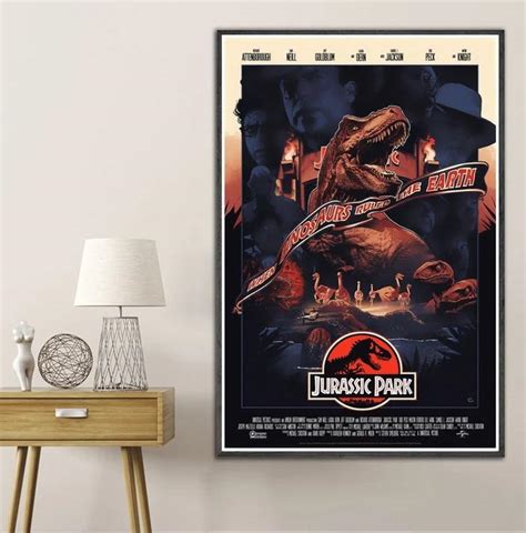 Jurassic Park When Dinosaurs Ruled The Earth Movie Vintage Gifts Poster