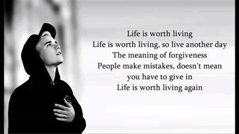 Justin Bieber Life Is Worth Living Lyrics Justin Bieber Life Is Worth Living Lyrics