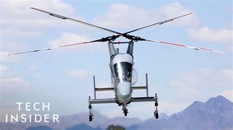 K Max Helicopter With Two Crossing Rotors Is Lighter And More Efficient