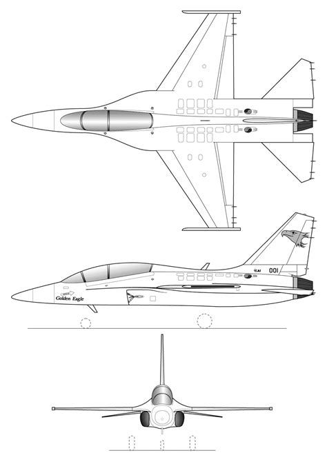 Kai T 50 Golden Eagle Blueprint Download Free Blueprint For 3D Modeling