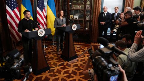 Kamala Harris Meets With Zelensky Anticipating A Handover Of Global Crises The New York Times