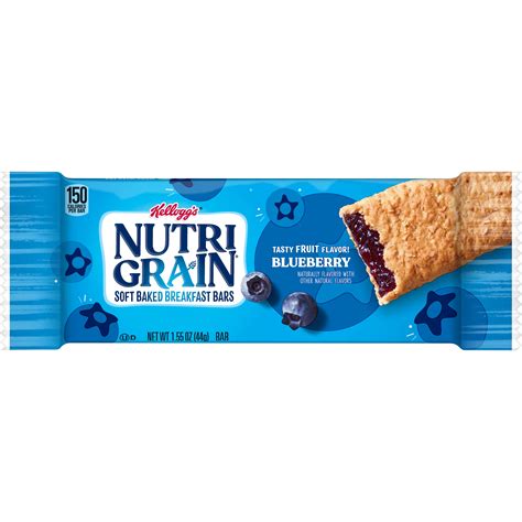 Kelloggs Nutri Grain Blueberry Cereal Bars 1 3 Ounce 16 Ct Box 3 Case Cartnut Com