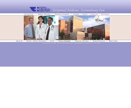 Kern Medical Center Serves The Residents Of Kern County In The Areas Kern Medical Center Serves The Residents Of Kern County In The Areas