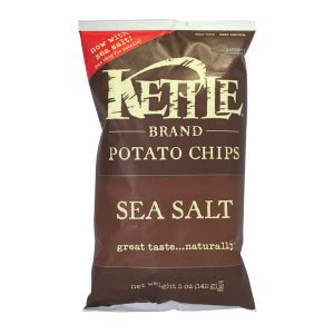 Kettle Sea Salt Potato Chips 5 Oz Bag Nassau Candy
