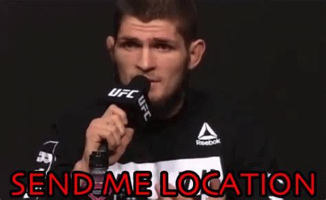 Khabib Send Me Location On Make A Gif