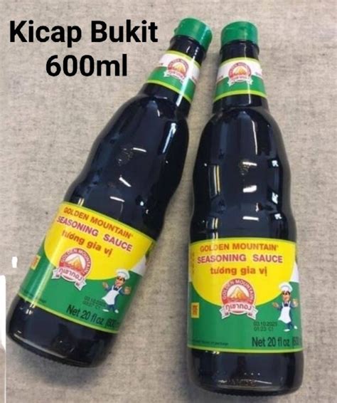Kicap Golden Mountain Seasoning Kicap Bukit Thai 600Ml Lazada