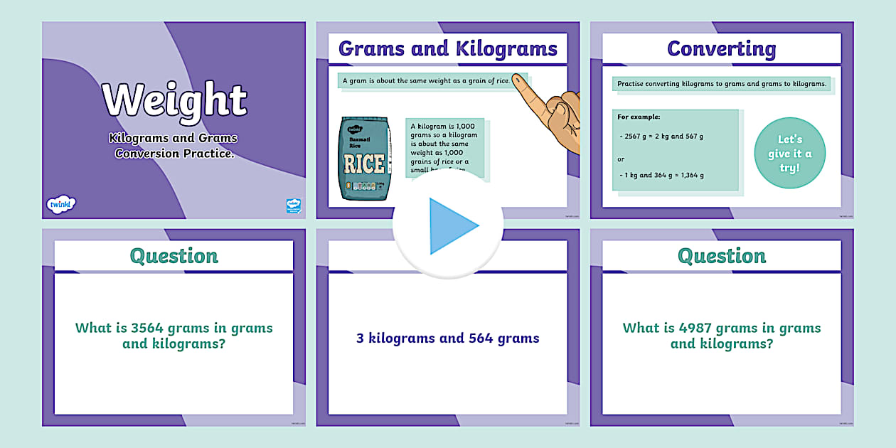 Kilograms And Grams Conversion Practice Powerpoint Twinkl