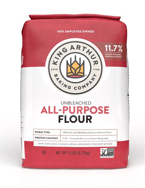 King Arthur Unbleached All Purpose Flour 12 Pounds King Arthur Unbleached All Purpose Flour 12 Pounds