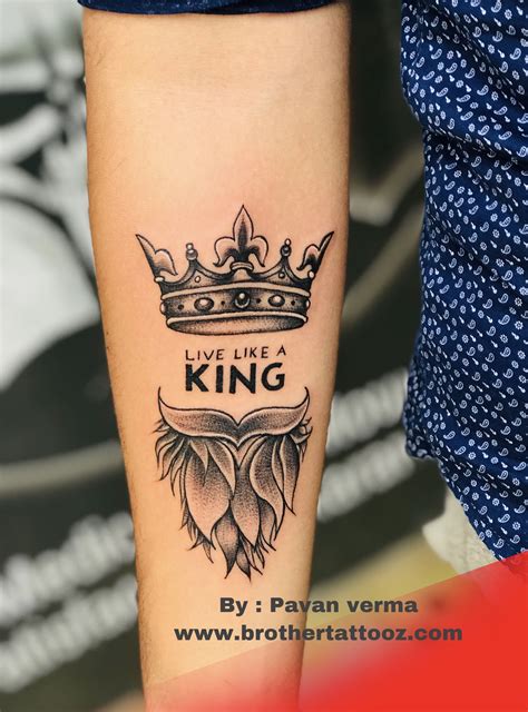 King Queen Tattoo Designs King Tattoo Designs Crown Tattoos For Men