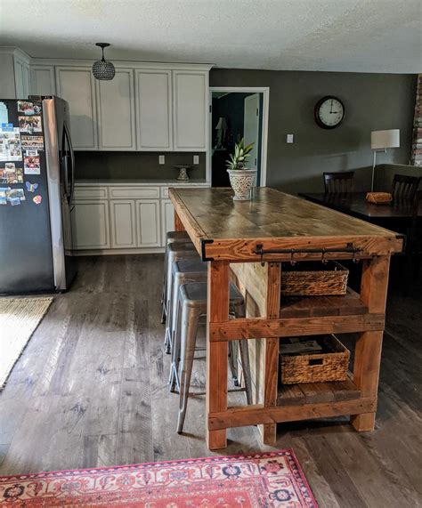 Kitchen Island With Seating Diy Kitchen Island Rustic Kitchen