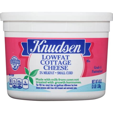 Knudsen Lowfat Cottage Cheese 3 Lb Costco Food Database