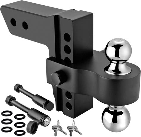 Kohree Adjustable Trailer Tow Hitch Kit 10 Drop Rise Ball Mount