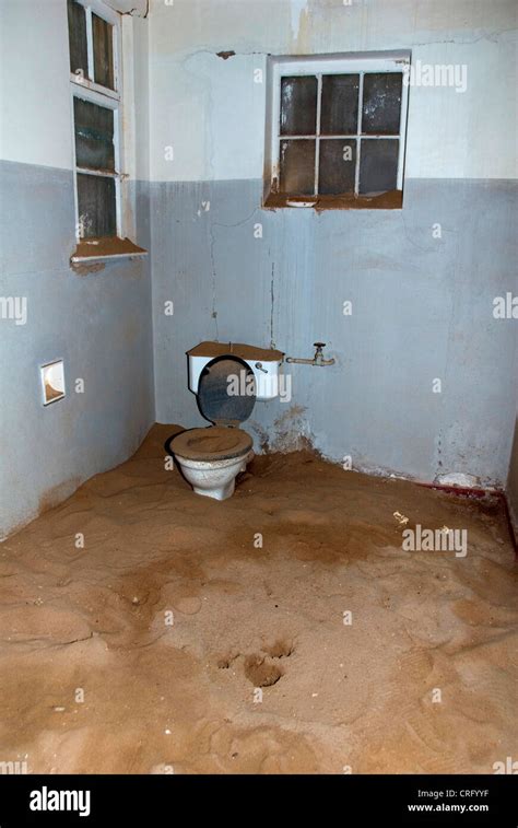 Kolmanskop Abandoned Diamond Town Silt Up Toilet Namibia Luederitz