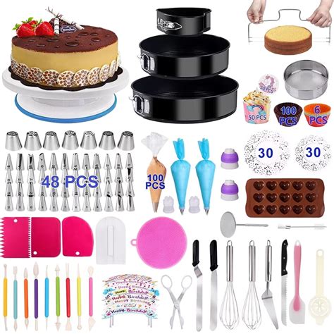 Kosbon Cake Decorating Supplies 366 Pieces With Springform Cake Pans Kosbon Cake Decorating Supplies 366 Pieces With Springform Cake Pans