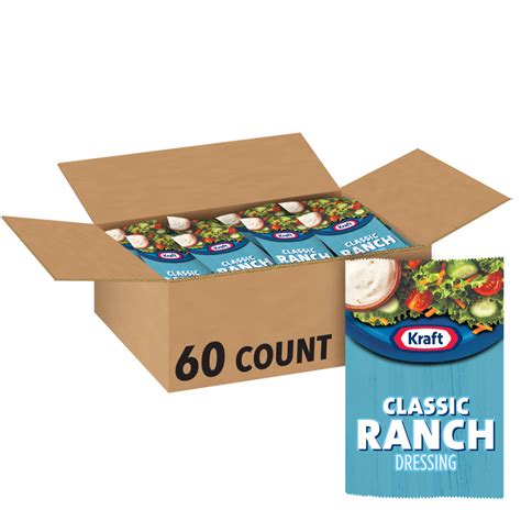 Kraft Single Serve Ranch Dressing 1 5 Ounce 60 Per Case