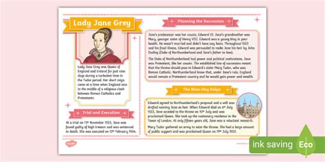Ks2 Lady Jane Grey Fact File History Teacher Made Ks2 Lady Jane Grey Fact File History Teacher Made