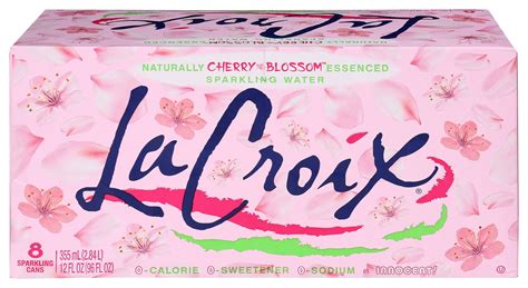 La Croix Cherry Blossom Sparkling Water 96 Fluid Ounce 3 Per Case