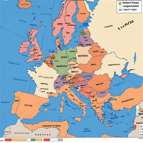 Labeled Political Map Of Europe Stable Diffusion Online
