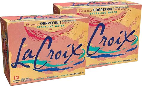 Lacroix Core Sparkling Water With Natural Grapefruit Flavor 12 Oz Case Of 24 Cans