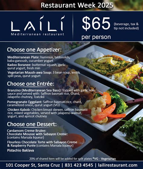 Laili Santa Cruz Restaurant Week