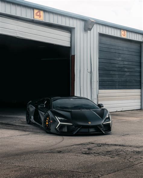Lamborghini Revuelto Transformed Into The Ultimate Batmobile With Satin Black Finish Custom Wheels